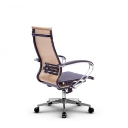 Кресло офисное МЕТТА B 2m 9/K131, Основание 17834 Комплект 3 Золотой ротанг Черное