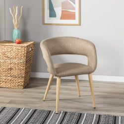 Кресло Hugs beige/нат.дуб