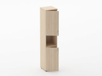 Шкаф высокий закрытый с нишей Glassy 6.19.11Л Венге