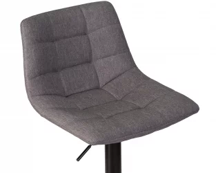 Стул барный DOBRIN TAILOR BLACK Серая ткань 188-55