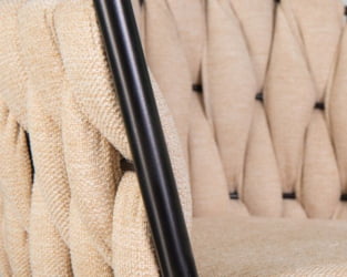 Стул барный DOBRIN LEON (бежевая ткань (LAR 275-1)) 2 шт