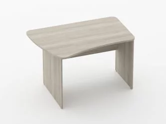 Стол эргономичный Glassy 1.12.12Л Дуб сантана светлый