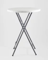 Стол для дачи Кейт коктейльный Белый