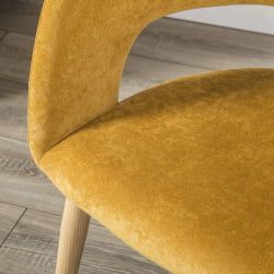 Кресло Hugs желтый/нат.дуб