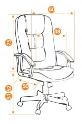 Кресло руководителя CH9944 хром (бежевый 36-34)