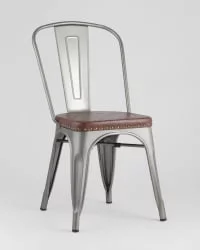 Стул TOLIX SOFT мягкий Серебристый