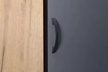 Угловой шкаф Ольга-Лофт 9.1 Дуб Крафт золотой Темно-серый