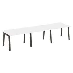 Стол переговорный (3 столешницы) ОНИКС ВООД ОВ.ПРГ-3.2 Белый Бриллиант/Темный / ONIX WOOD OW.PRG-3.2