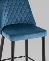 Стул барный Диего Пыльно-синий