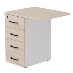 Тумба приставная с топом Everprof EVO 254Т2203 Дуб Соната Белый