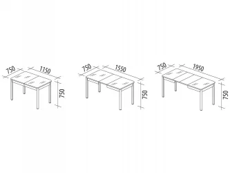 Стол обеденный Орфей 43 Белый шпон