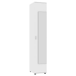 Шкаф распашный Алиса (Х1_М) 2230х400х540 ручка скоба 96мм (Белый) / (H1_M)