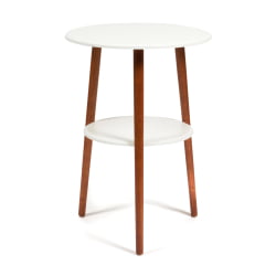 Подставка FLORISTE МДФ/дерево, 55*55*77 см, Белый (ножки орех)