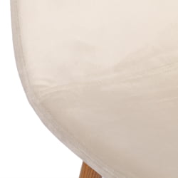 Металлический стул BREEZE (mod. 4724) вельвет/металл, 44 х 53 х 87 см, Light beige (светло-бежевый) HLR1 / натуральный