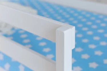 Кровать-чердак двухъярусный белый