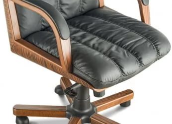 Кресло с высокой спинкой Бонн D100 Черное 107