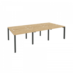 Рабочая станция на П-образном м/к ONIX O.MP-D.RS-6.1.7 Тиквуд Светлый/Антрацит