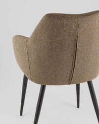 Стул обеденный Катйс оливково-бежевый елочка / Katys