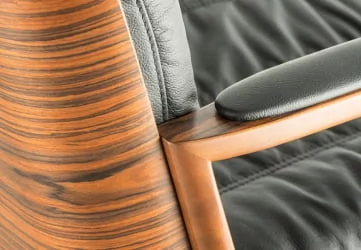 Кресло с высокой спинкой Бонн D100 Черное 107