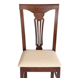 Стул Гермес/ Hermes дерево гевея, 43х49х94см, Cappuchino , ткань бежевая (S178-4)