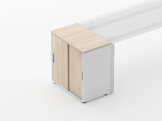 Тумба-купе Deka 9.02.07 Туя/Белый