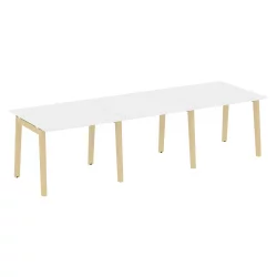 Стол переговорный (3 столешницы) ONIX WOOD OW.PRG-3.1 Белый Бриллиант/Светлый