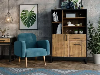 Кресло Уилбер Светло-голубое