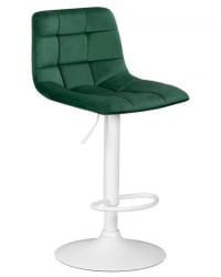 Стул барный DOBRIN TAILOR WHITE (зеленый велюр (MJ9-88)) 2 шт