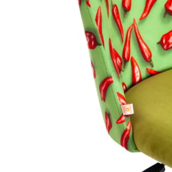 Компьютерное кресло MELODY ткань/флок, олива, Botanica 03 pepper/23