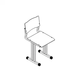 Стул ученический АЛц.СН-7-т20