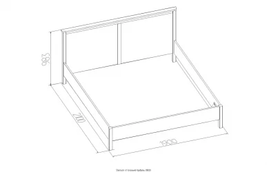 Кровать (1800) Sherlock 41 Орех шоколадный (спальня)