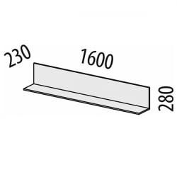 Полка навесная (лев/прав) Джерси 602.28