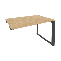 Стол-приставка на О-образном м/к к опорным элементам ONIX O.MO-SPR-2.8 Тиквуд Светлый/Антрацит