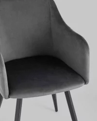 Стул Ника вращающийся велюр Серый