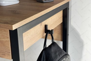 Стол Юниор SMU-01 дуб крафт золотой/черный муар