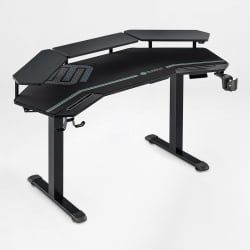 Игровой компьютерный стол Еурека ЕРК-ЕГД-ЕС63-Б, черный / Eureka ERK-EGD-ES63-B,