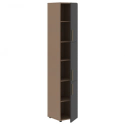 Шкаф-колонка с тремя глухими малыми дверьми (правый) VELION VHCS 40.8 R Яшма черный Кобра