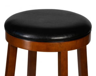 Круглый барный табурет DOBRIN BOB BAR (шоколад, черный) 2 шт