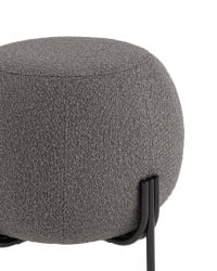 Пуф Флик букле Темно-серый
