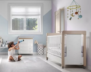 Кроватка для новорожденных Micuna Magic Mum Relax Water wood/White