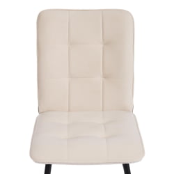 Стул обеденный Bari флок , 46х55х89, молочный/черный, 4