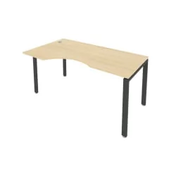 Стол письменный МЕТАЛ СЙСТЕМ Б.СА-1 Л Акация/Антрацит / METAL SYSTEM