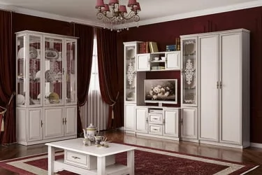 Шкаф-пенал Габриэлла 06.85-02 Вудлайн кремовый Аруша венге