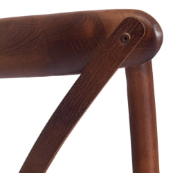 Стул CROSS (mod.CB2001) дерево береза, 49.5*53.5*87, Темный Орех (№5)