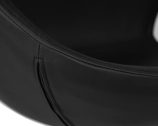 Кресло дизайнерское DOBRIN SWAN Черный кожзам P13