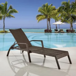 Шезлонг-лежак плетеный A30A-W53 Brown