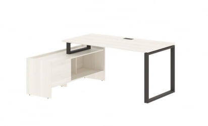 Стол с тумбой EDIS EQCT 17814 Ясень Траун Мокко