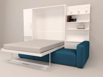 Кровать-трансформер Смарт 1 правый 3-в-1 1400 Ясень шимо темный