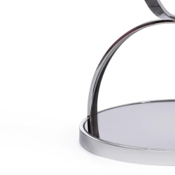 Кофейный столик GROTTO (mod. 9157) металл/дымчатое стекло, 42 х 42 х 50 см, хром