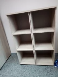 Шкаф средний открытый Twin 16.14.12 Дуб Сантана светлый